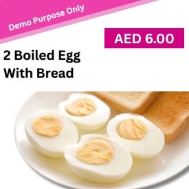 2 Boiled Egg with Bread
