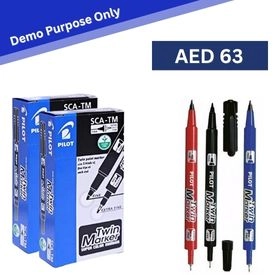 Pilot 2-in 1 Marker Black