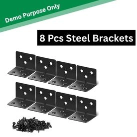 8 Pc Steel Brackets